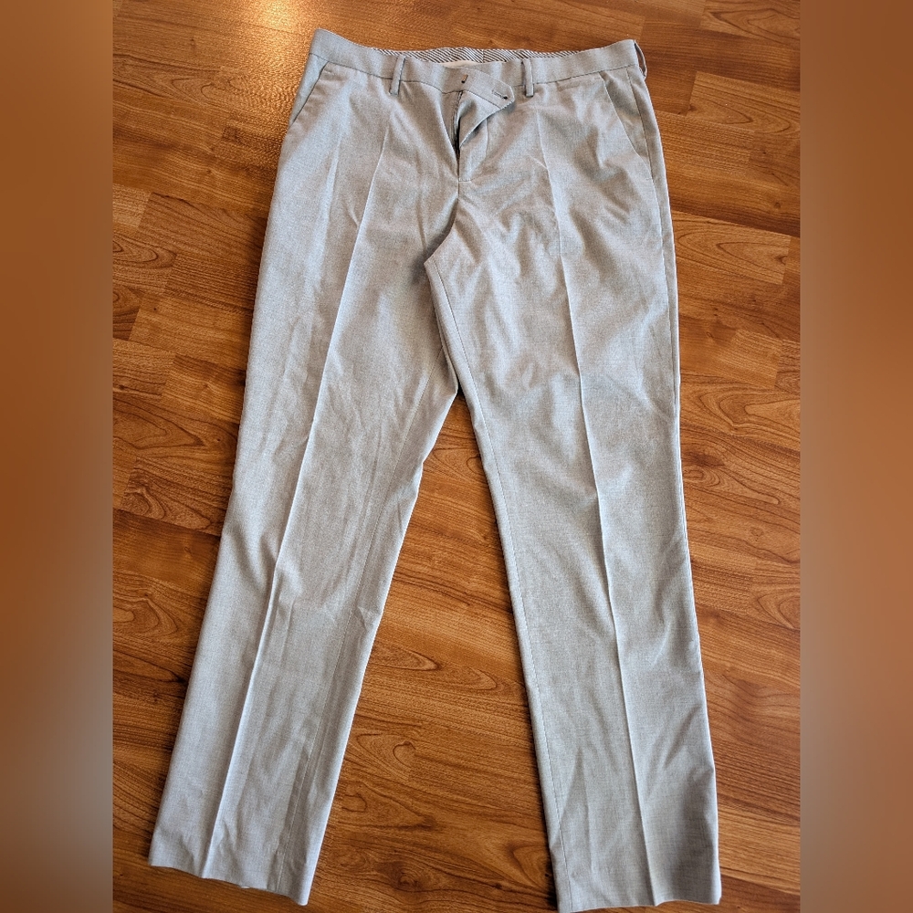 Express Men's Light Gray Dress Pants